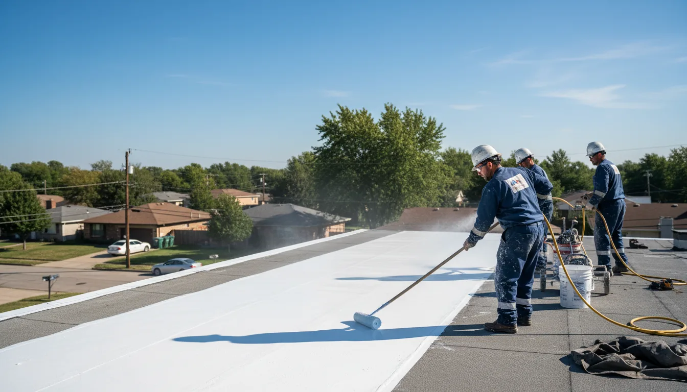 Commercial roof coating in Carrollton, TX near me